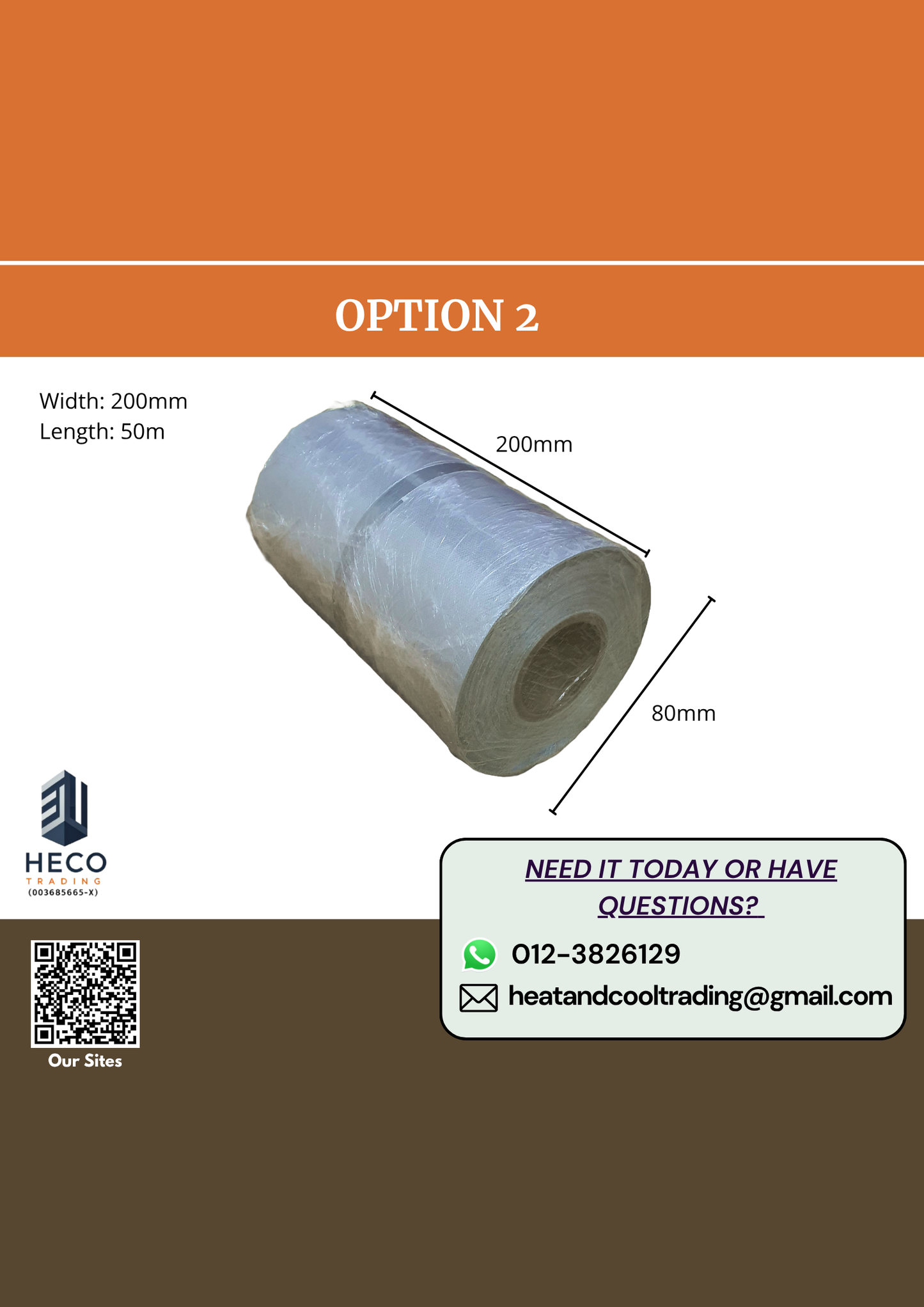 Fire Retardant Fibreglass Fabric Canvas for Duct/ Pipe Heat Insulation