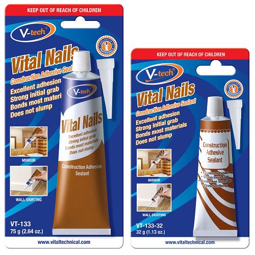 Vital Nails
Construction Adhesive Sealant VT-133 (Aluminium Pin Glue)