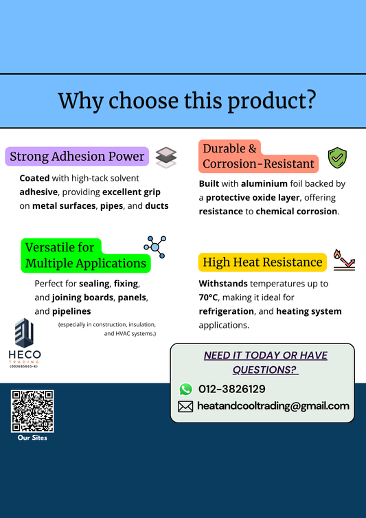 Aluminium Foil Tape High Quality 27m long 2"-3" wide for sealing of pipeline/pipe joint/board/panel/block