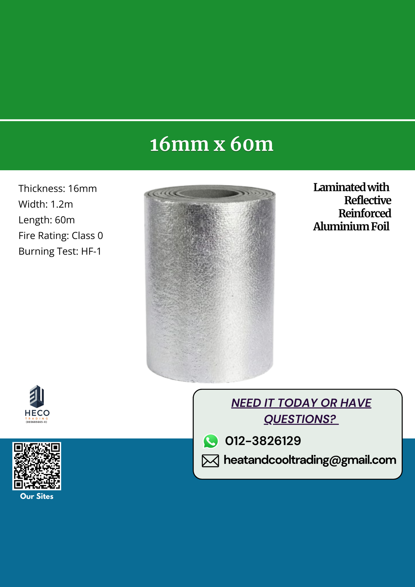 Polyethylene PE Foam Bare or with Aluminium Foil Lamination for HVAC and Duct Insulation