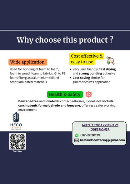 Glue 555B Adhesive Bonding for Foam to Foam/Wood/Fabric/GI/Aluminium Foil/Fibreglass
