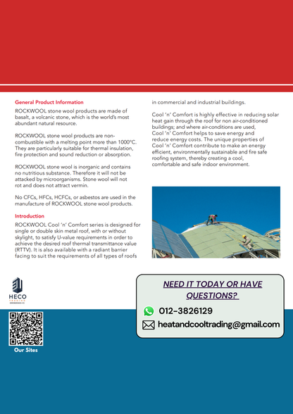 Rockwool Cool 'n' Comfort Blanket for Heat Insulation